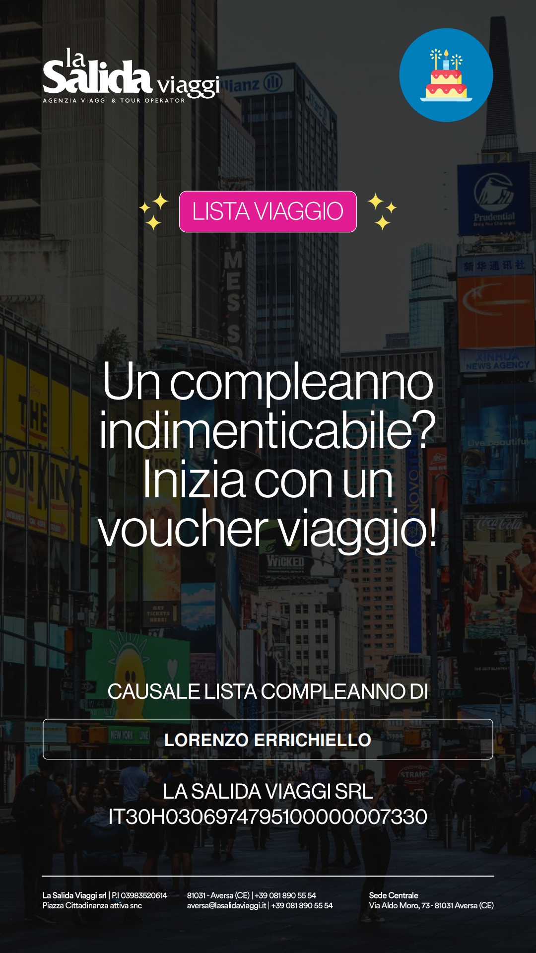LISTA COMPLEANNO LORENZO ERRICHIELLO