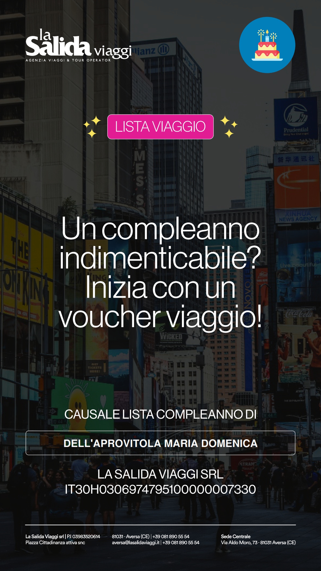 LISTA REGALO DELL'APROVITOLA MARIA DOMENICA