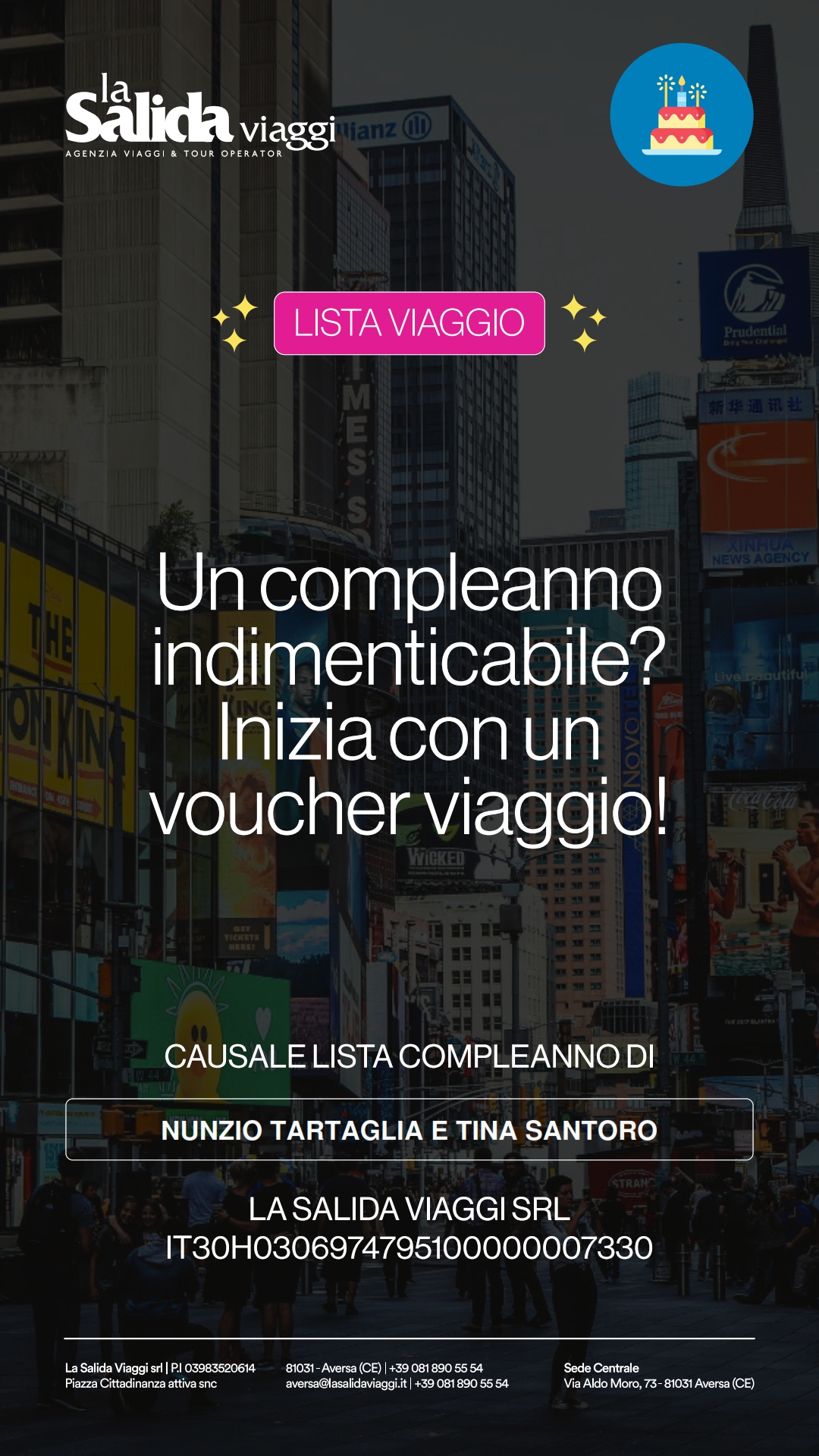 LISTA REGALO TINA SANTORO E NUNZIO TARTAGLIA