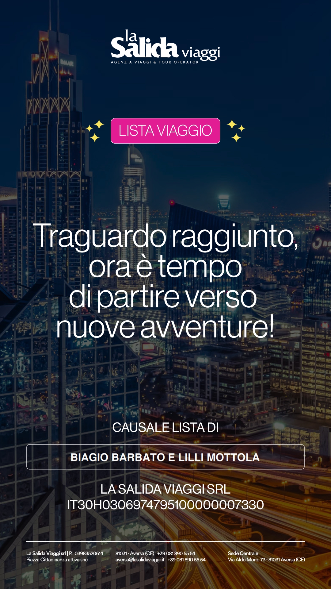 LISTA REGALO BIAGIO BARBATO E LILLI MOTTOLA